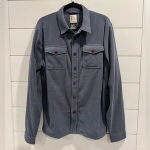 Vuori Blue Button-Up Jacket